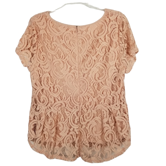 Adrianna Papell Lace Overlay Blouse - Picture 3 of 8